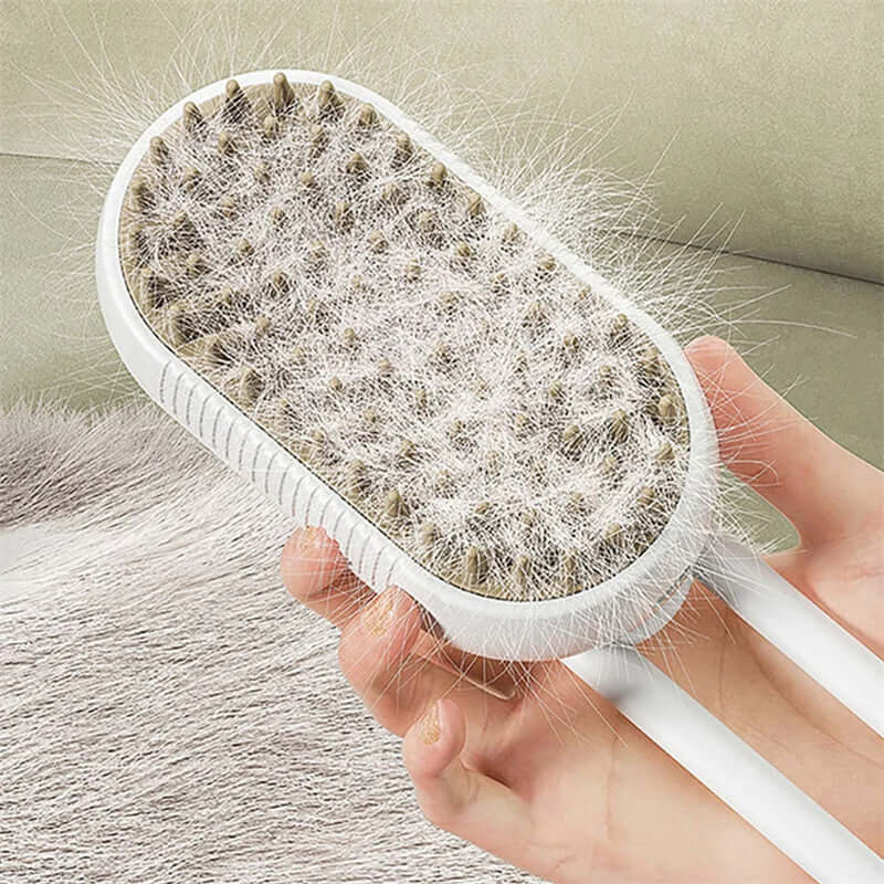 3-in-1 Steam Grooming Brush — Steam, Brush & Clean Your Pet’s Coat in Minutes