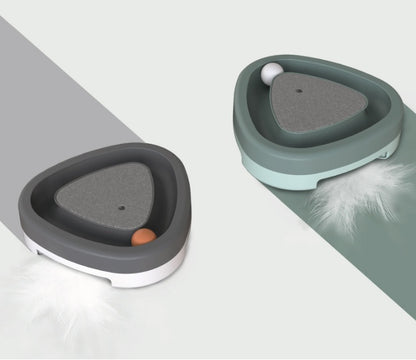 Smart Funny Cat Triangle Electric Toy Cat Scratcher