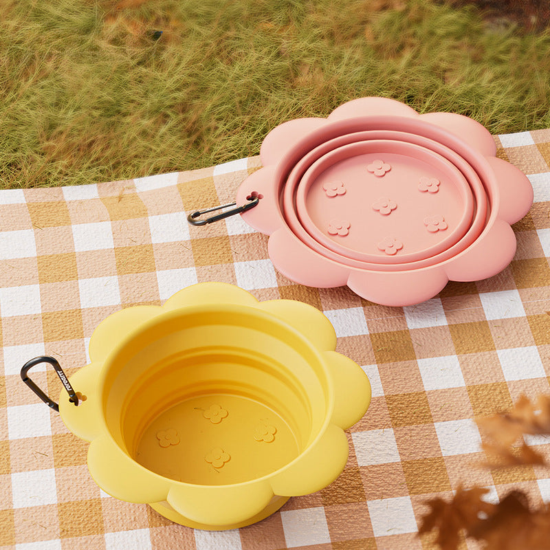 Collapsible Silicone Pet Travel Bowls