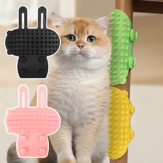 Self Grooming Corner Cat Scratcher Combs Pet Products