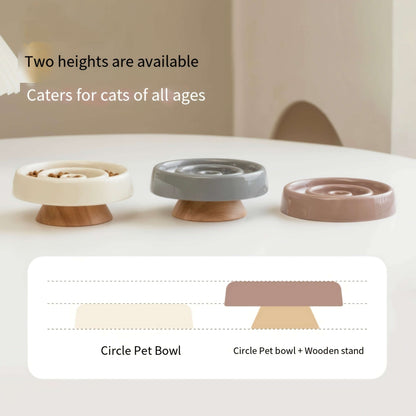 Ceramic Slow Feeder Bowl — Healthier Eating Habits for Dogs and Cats