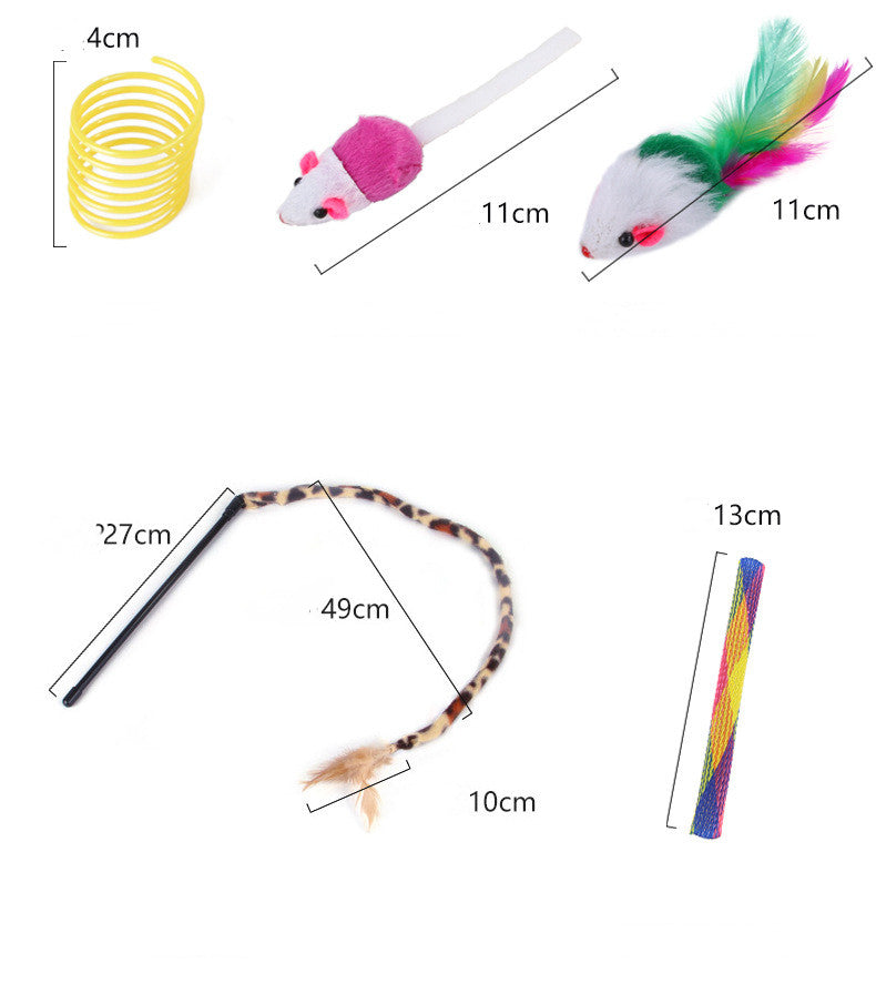 Cat Toy Set Funny Cat Assembled Toys Cat Tunnel Pet Supplies