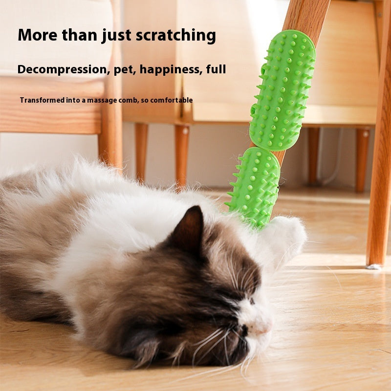Self Grooming Corner Cat Scratcher Combs Pet Products