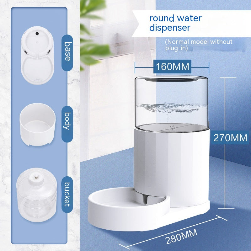 2-in-1 Automatic Pet Water Fountain & Feeder — Fresh Water, Full Bowl, Zero Stress