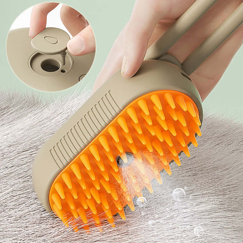 3-in-1 Steam Grooming Brush — Steam, Brush & Clean Your Pet’s Coat in Minutes