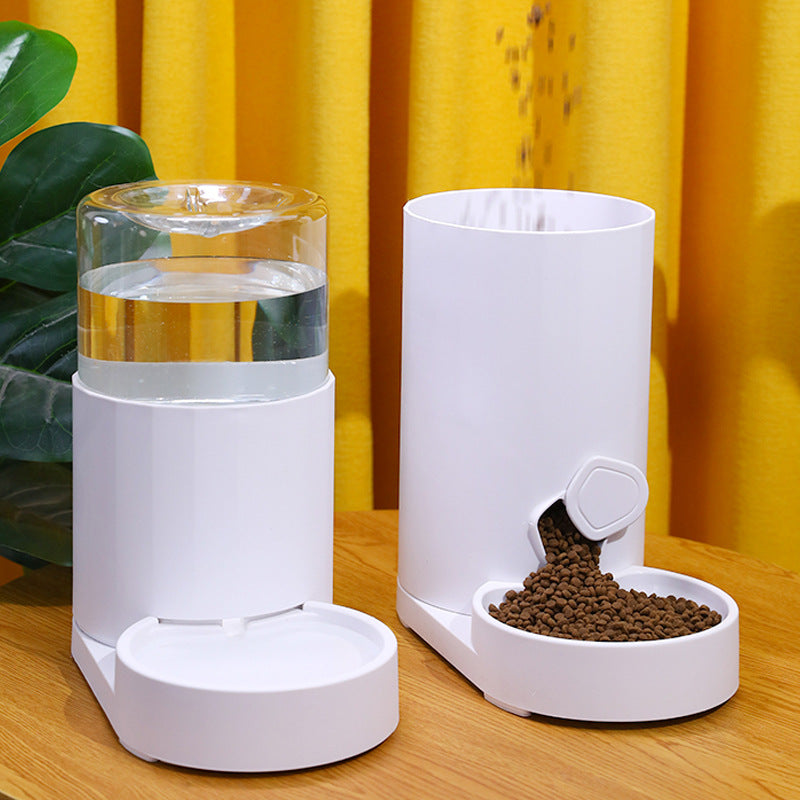 2-in-1 Automatic Pet Water Fountain & Feeder — Fresh Water, Full Bowl, Zero Stress