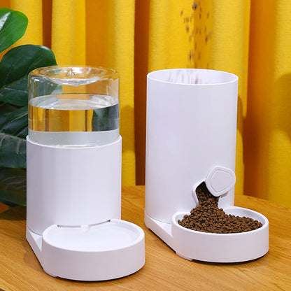 2-in-1 Automatic Pet Water Fountain & Feeder — Fresh Water, Full Bowl, Zero Stress