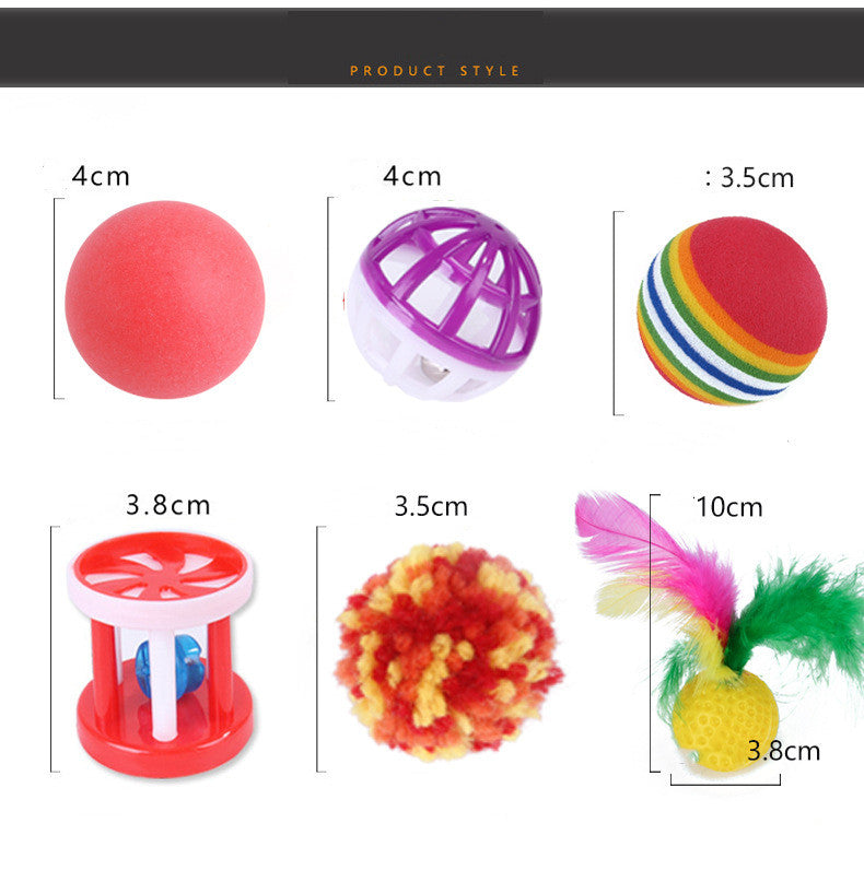 Cat Toy Set Funny Cat Assembled Toys Cat Tunnel Pet Supplies