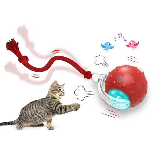Self-Rotating Cat Toy Ball - Keeps Cats Entertained For Hours